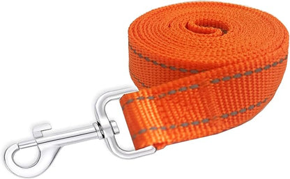Reflective Dog Leash 4Ft /5 Foot /6 Feet Long, 1 Inch Wide, for Small and Medium Dogs