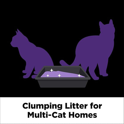 ARM & HAMMER Clump & Seal SLIDE Platinum Multi-Cat Clumping Cat Litter, 14-Day Odor Control, EZ Clean Technology, 37 lbs – No Scrubbing, Powerful Odor Eliminator