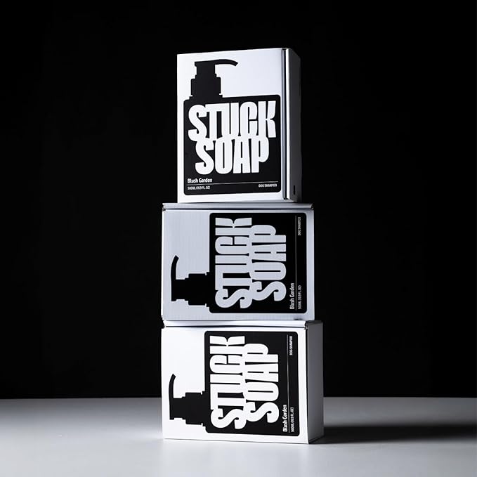 STUCK SOAP Vegan Dog Shampoo Premium K-Beauty Inspired Gentle Dog Shampoo for Sensitive Skin with Green Tea, Camellia Oil & Centella Asiatica, Elegantly Scented, Natural Pet Wash (Silent Grove)