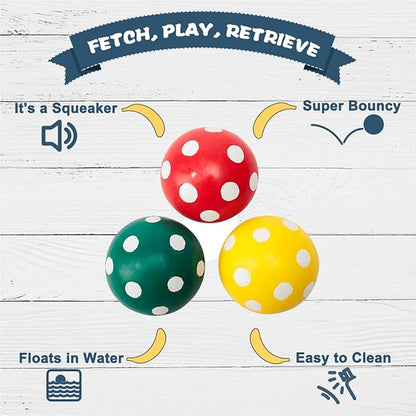 Pawdoer Squeaky Dog Toys, Soft Latex Squeaky Dog Ball for Small Dogs Puppies, Cute Bounce Squeak Mushroom Pet Toys