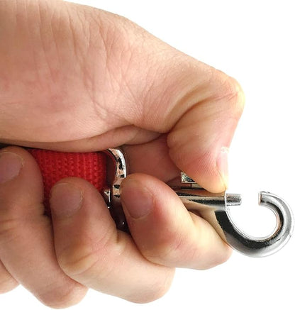 10FT Adjustable Dog Leash, Nylon Dog Leashes for Medium Large Dogs (Red)