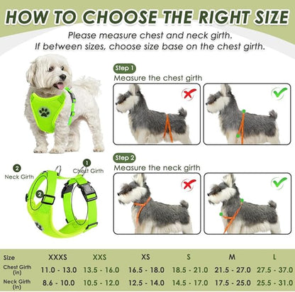 SlowTon Dog Seat Belt Harness for Car, Dog Car Harness Adjustable Mesh Breathable & Dog Seatbelt Safety Tether with Elastic Bungee for Small Medium Large Pets(Lime, Double Clip, S)