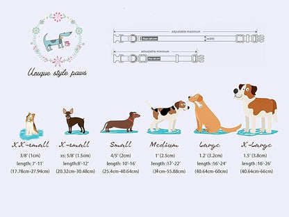 Unique style paws Easter Dog Collar with Bow Easter Eggs Chicken Collar with Flower for Small Medium Large Boys Girls Dogs