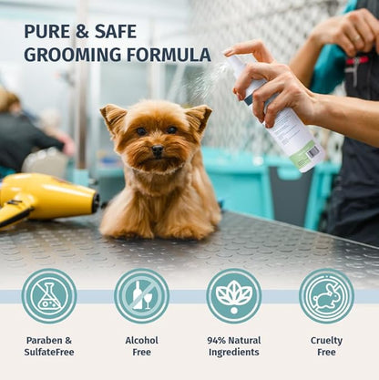Prepaw Natural Pet Cologne - Powdery Floral Scent, 3-in-1 Deodorizing, Conditioning & Moisturizing Spray for Dogs & Cats - Long Lasting. Daily Use, 8 fl oz (Female Pet)