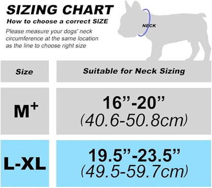 TSPRO Tactical Dog Collar with Metal Buckle & Patch, 1.5 Inch Wide, Adjustable, Durable Thick Collar for Medium to Large Dogs (Camo Cyan)