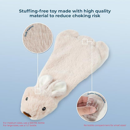 Best Pet Supplies Squeaky Dog Toys with Soft Durable Fabric for Small, Medium and Large Pets Interactive Toy for Indoor Play, Supports Active Biting and Play - Hare, Pig, Small