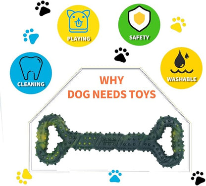 Dog Toys for Aggressive Chewers Large Dog Toys with Convex Design Natural Rubber Tug-of-war Toy for Energetic Dogs Medium Large Dogs Tooth Clean