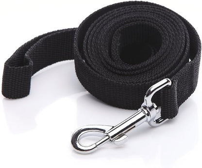 Nylon Dog Leash 12 Feet Long, Walking Training Dog Leashes for Medium Large Dogs(1" X 12 ft, Black)