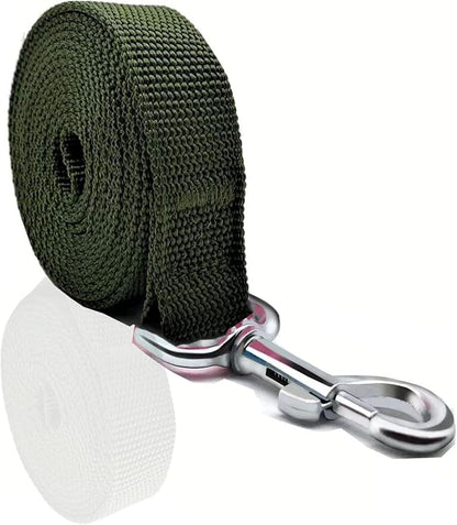Nylon Dog Leash 8 Feet Long, Walking Training Dog Leashes for Medium Large Dogs