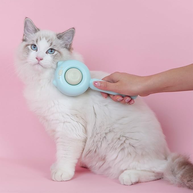 VIOJOJO Cat Brush Dog brushes with Release Button for Shedding Grooming, suit for Long or Medium Haired Cats, Lightweight Skin Friendly Pet Brush Hair Removal Comb Brushes for Kitten