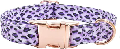 Cotton Dog Collar Metal Buckle Daisy Summer, Cute Adjustable Dog Collar Soft for Small Medium Large Boys Girls Dogs Durable