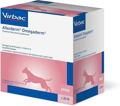 Virbac Allerderm Omegaderm EZ-Dose Packets for Medium & Large Dogs 28 Count