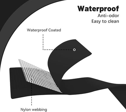 Waterproof Rubber Dog Collar, Odor-Resistant and Easy to Clean, Ideal for Daily Walks, Rainy Days, Swimming and Hiking, Fits Small Medium and Large Dogs