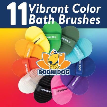 Bodhi Dog Shampoo Brush - Pet Grooming & Bath Supplies for Dogs and Cats - Bath Brush for Long & Short Hair - Premium Scrubber for Shower, Bathing & Massage (One Pack, Blue)