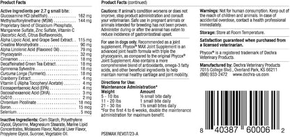 Phycox MAX Dog Joint Supplement Small Bites, 120 ct