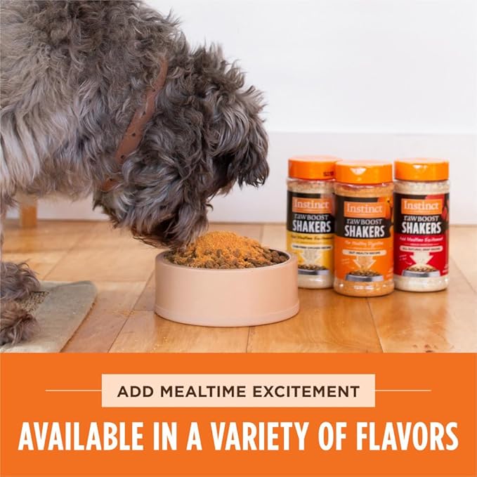 Instinct Raw Boost Shakers, Freeze-Dried Powder, Dog Food Topper - Beef, 5.5 oz. Bottle