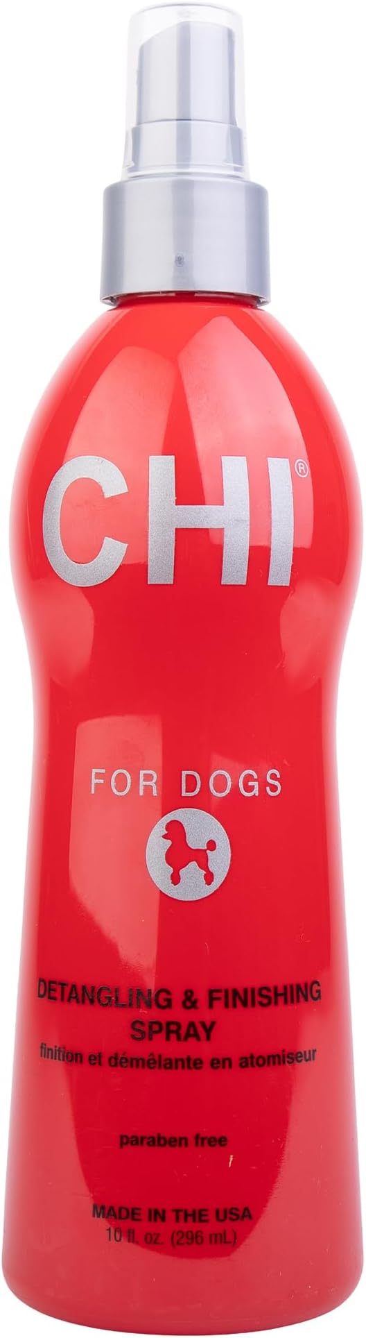 CHI for Dogs Detangling Finishing Spray - Best Leave-In Solution for Tangles and Knots - Dog Grooming Mist for Puppies and Adults - Sulfate and Paraben Free - Made in USA, 10 Fl Oz