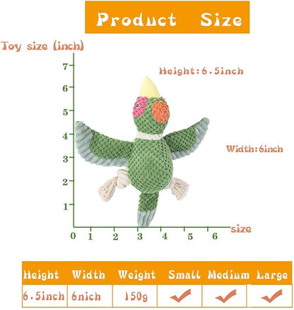 Dog Toys Set, Large Dogs Toy, Stuffed Animal Dog Chew Toy, Soft Plush Dogs Toys Pack for Small. Middle, Large Breed(3-Pack, Birds)