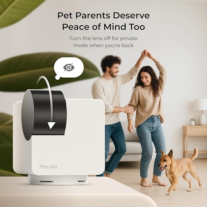Petcube Cam 360 The Pack of 3 Camera | Ultimate Interactive WiFi Pet and Home Security Pan-Tilt Camera with Phone App, 1080p HD Video, 360° Rotation, Night Vision, Smart Alerts for Home Surveillance