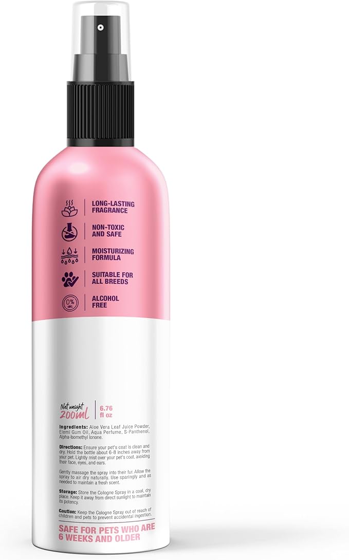 Wagging Tails 5-in-1 Baby Fresh Scent for Dogs & Cats, 6.7 fl oz | Alcohol-Free Pet Spray | Sensitive Skin Friendly & Deep Moisture Formula | Long-Lasting Scent, Non-Toxic | Suitable for All Breeds