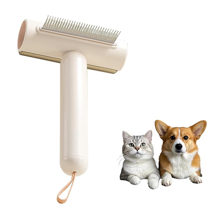 3-in-1 Cat Brushes for indoor Cats, Multifunctional Slicker Brush, Pet Brush for Shedding