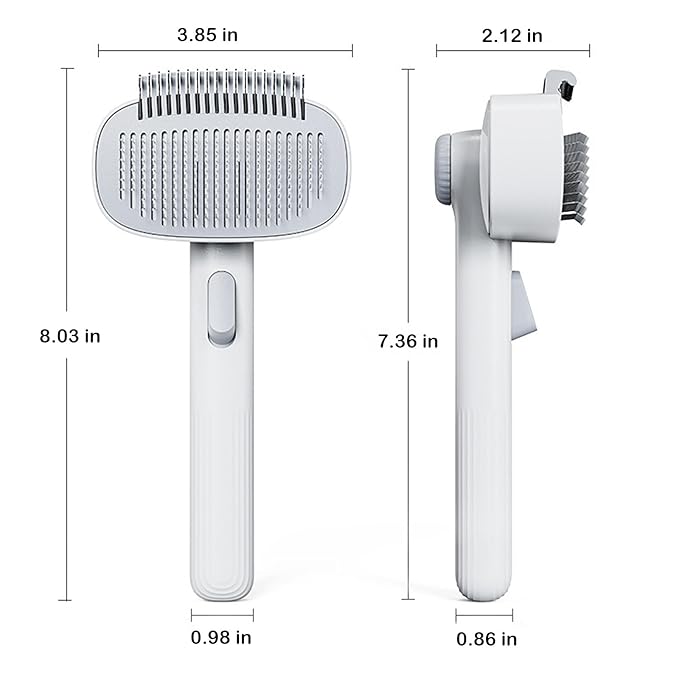 LGYJQTCMG 2-in-1 Pet Deshedding Brush Cat Dematting Comb for Indoor Cats and Dogs Comb for Shedding Long & Short Hair Gentle Massage Grooming Tool Easy to Remove Loose Undercoat,Matted Fur & Tangles