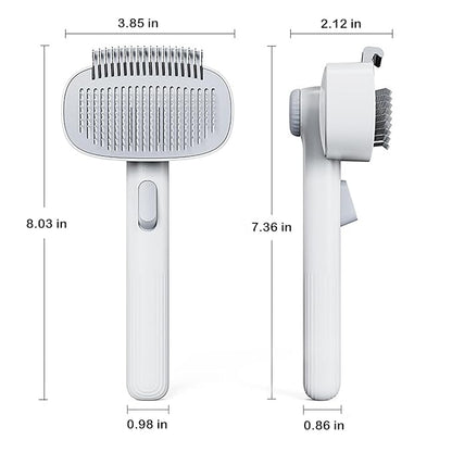 LGYJQTCMG 2-in-1 Pet Deshedding Brush Cat Dematting Comb for Indoor Cats and Dogs Comb for Shedding Long & Short Hair Gentle Massage Grooming Tool Easy to Remove Loose Undercoat,Matted Fur & Tangles
