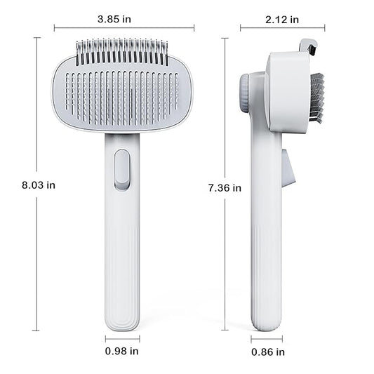 LGYJQTCMG 2-in-1 Pet Deshedding Brush Cat Dematting Comb for Indoor Cats and Dogs Comb for Shedding Long & Short Hair Gentle Massage Grooming Tool Easy to Remove Loose Undercoat,Matted Fur & Tangles