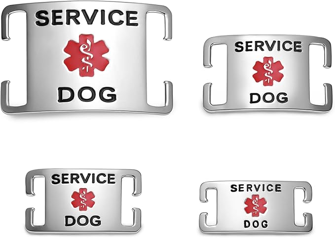 Leash King Surgical Stainless Steel K9 Pet ID Jewelry Tag - Slide on Dog Collar or Harness Quickly and Securely – No Noise, Durable - Stylish & Comfortable - Perfect for Dogs & Cats/Small