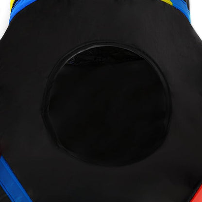 Tempcore Pet Cat Tunnel Collapsible Toy, 3-Way Kitty Tunnel with Peek Hole & Ball - Indoor Play Tube for Cats, Kittens, Puppy, Rabbit, Black & Rainbow