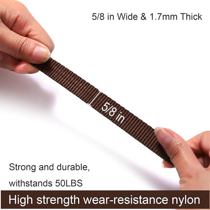 6 FT Puppy Leashes, Strong Traditional Style Leash with Easy to Use Collar Hook,Dog Lead Great for Small and Medium and Large Dog (Brown, 5/8 in x 6 ft)