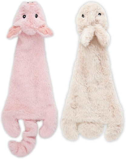 Best Pet Supplies Squeaky Dog Toys with Soft Durable Fabric for Small, Medium and Large Pets Interactive Toy for Indoor Play, Supports Active Biting and Play - Hare, Pig, Large