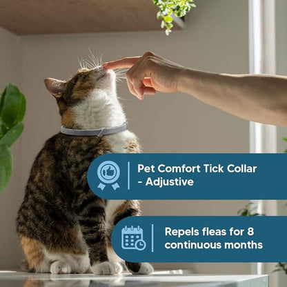 UDyoude Flea Collar for Cats, Cat Flea and Tick Collar, Cat Flea Collars, Kitten Tick Collars, Adjustable 8 Months Protection (Pack of 2)