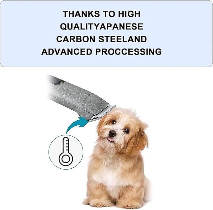 Audoc Wide Blades for Dog Grooming Blades Compatible with Andis,Oster A5,Wahl km10 Dog Clippers Stainless Steel Blades Blades for Animal Dog,Cat,Horse, (#30W(0.5mm))