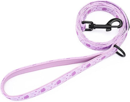 Dog Harness and Leash Set, Adjustable Dog Harness, Dog Leash, No Pull No Choke Puppy Harnesses for Walking Training for Small Medium Pet (Wines, L(Chest 18.5-27.1", Neck 14.5-20.1"))