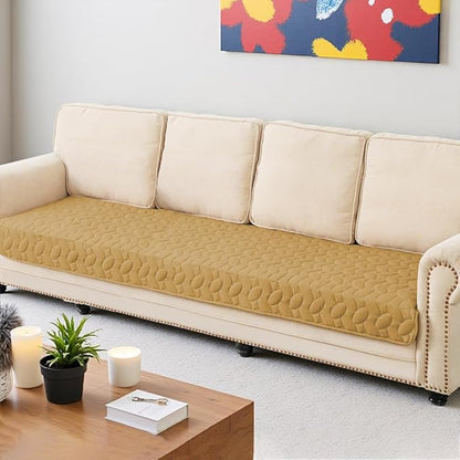 Ameritex Waterproof Pet Bed Cover Anti-Slip Dog Bed Blanket for Sofa and Furniture Waterproof New Pattern Design (Sand, 30x90 Inch (Pack of 1))