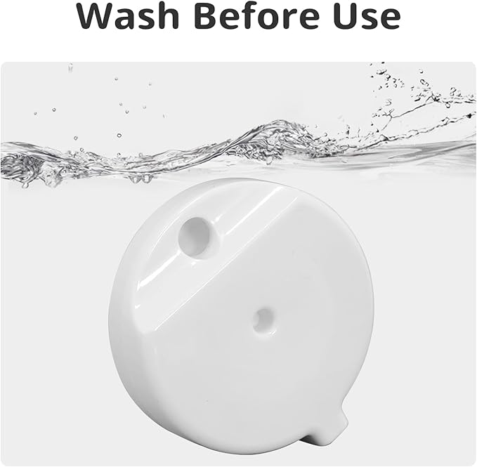 Baofum 8Pcs Gravity Pet Water Fountain Filters, Automatic Pet Waterer Replacement Filters for 3.6L/4.6L/6L/8L Dog Water Dispenser(8 Filters with 1Brush)