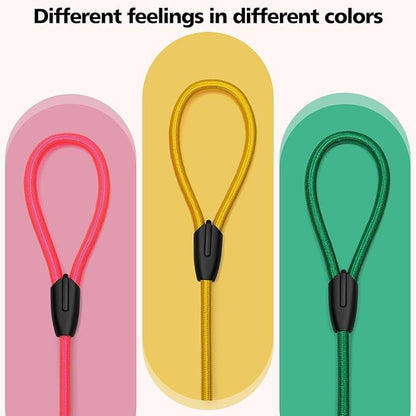 3-Pack Adjustable No-Pull Dog Slip Leads 3 Colors (Yellow/Pink/Green) - Dogs' Fave Hues, Easy On/Off, No Collar Needed, Ideal for Training & Walking