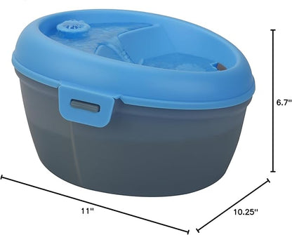 CoolerDog Dog Water Fountain Healthspring Pet Fountain - Ultra Quiet Filtered Water Encourages Hydration, 4L (136oz/1Gal)