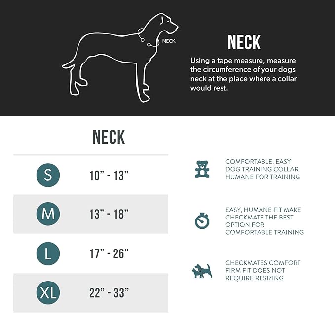 EzyDog Checkmate Martingale Collar for Dogs – Premium Nylon Training Dog Collar for Easy Control with no Choking (Large, Blue)