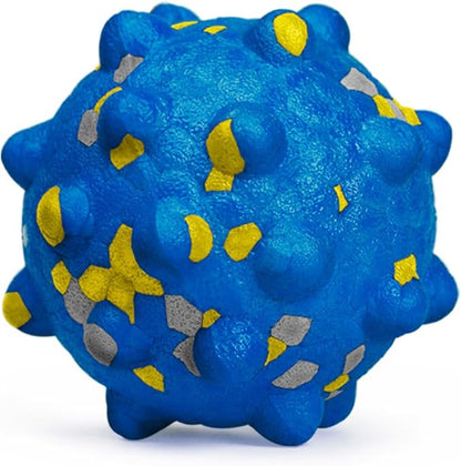 Moonorange 1.96'' Dog Balls for Dogs Aggressive Chewers Indestructible Tennis Durable Bouncy Interactive Dog Toy Balls for Fetch Game Floating Training(Blue Small)