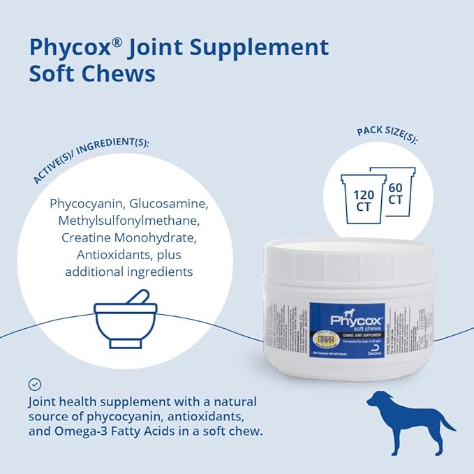 Phycox Dog Joint Supplement Soft Chews, 60 Ct