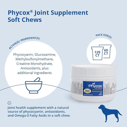 Phycox Dog Joint Supplement Soft Chews, 60 Ct