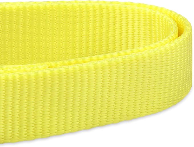 Hyhug Short Dog Leash Heavy Duty Nylon with Comfortable Padded Handle, Durable Training Pet Leashes for Small Medium Large Dogs(24 Inches, Luminous Yellow)