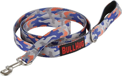 BULLHUG 6 FT Bulldog Leash with Padded Handle. Perfect for Bulldogs, French Bulldogs, Pugs & All Breeds. Leashes for Walking, Training Lead for Bulldogs (Donut)