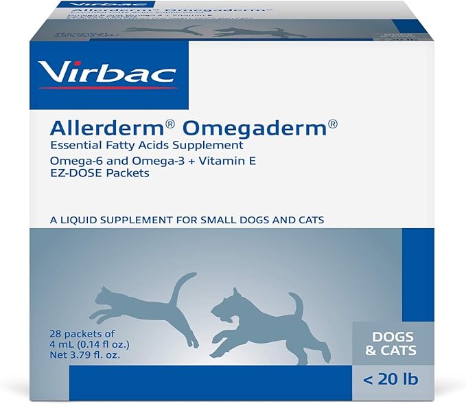 Virbac Omegaderm EZ Dose, Small Dog/Cat, 28 Count, 4 mL
