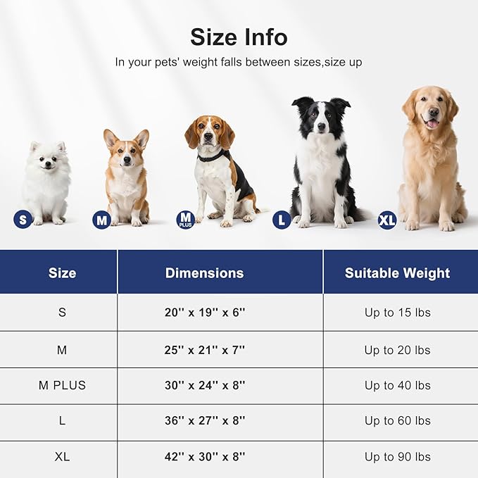 FURTIME Washable Dog Bed Large Sized Dogs, Washable Comfy Fluffy Large Dog Bed, Removable Zipper Cover Machine Wash, Soft Orthopedic Bed Durable Pet Cuddler with Anti-Slip Bottom, 36"x27"x8",Dark Grey