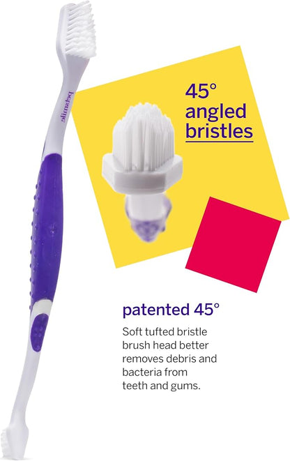 Petsmile Professional Pet Teeth Brushing Kit for Cats & Dogs - Only VOHC Accepted Toothpaste & Patented Toothbrush - Proven to Control Plaque & Tartar Calprox Formula (Rotisserie Chicken, 4.2 Oz)