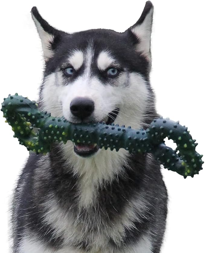 Dog Toys for Aggressive Chewers Large Dog Toys with Convex Design Natural Rubber Tug-of-war Toy for Energetic Dogs Medium Large Dogs Tooth Clean