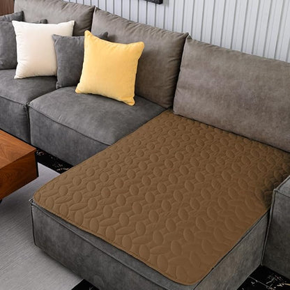 Ameritex Waterproof Pet Bed Cover Anti-Slip Dog Bed Blanket for Sofa and Furniture Waterproof New Pattern Design (Camel, 40x50 Inch (Pack of 1))